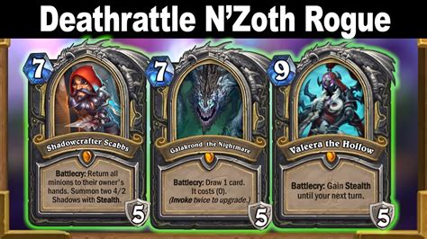 Deathrattle N'Zoth Rogue Is The Strongest Rogue Deck.